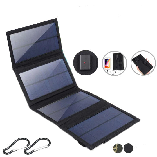 SunPack | 50W Bærbart Solpanel Foldbart Solcellepanel