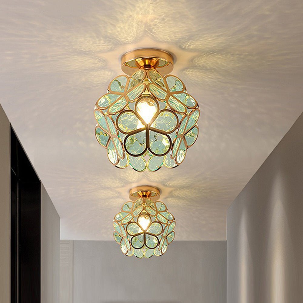 FleurLuxe | Design Blomster Stil Glas Ganglampe