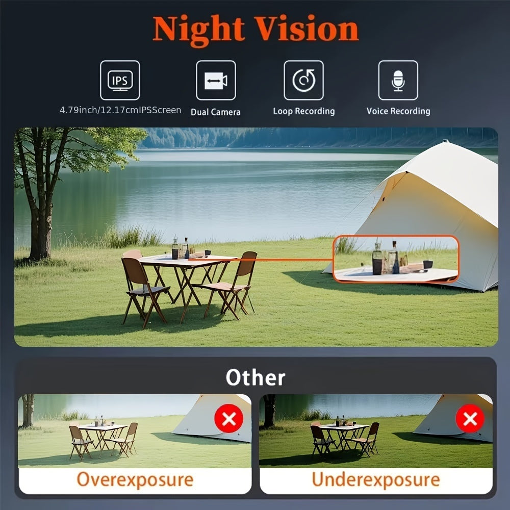 RoadGuard | Dobbeltlinse Bilkamera til Dag- og Natoptagelse