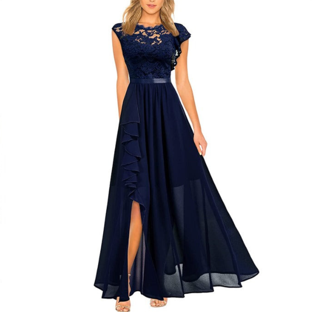Sophia | Dame Festlig Elegant Kjole | Maxi