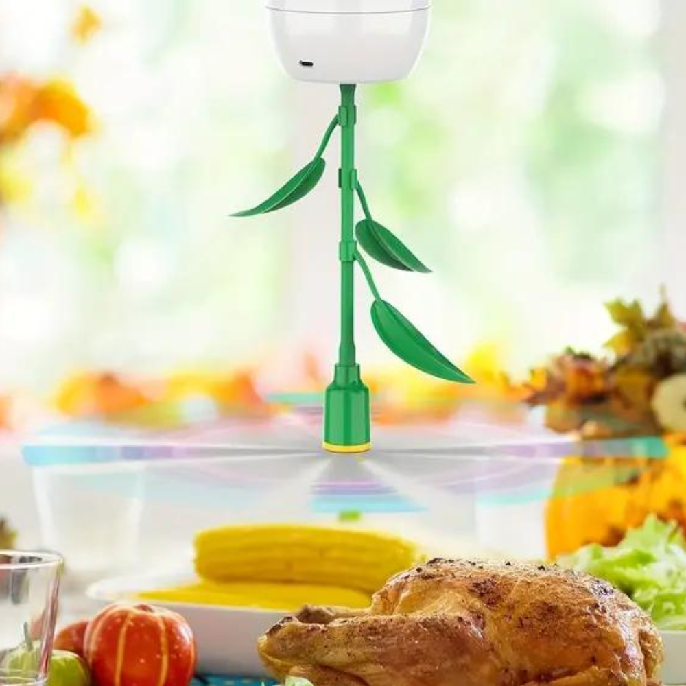 FlyShield | Kompakt spisebord-ventilator til fluefrie måltider