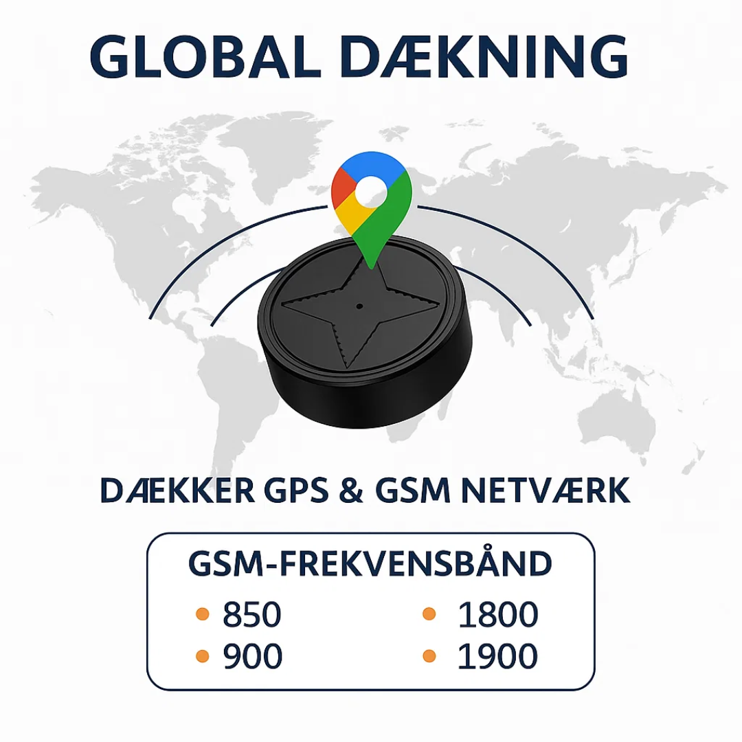Geopod til bil | Magnetisk Mini GPS-tracker til Live Overvågning