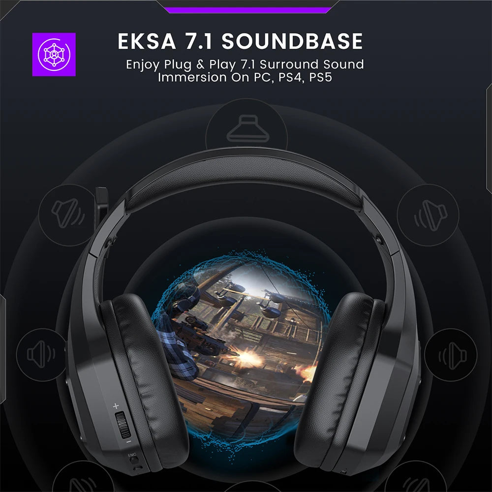 GamePulse | Ultra-Lav Latens Gaming-Headset med Surround-lyd