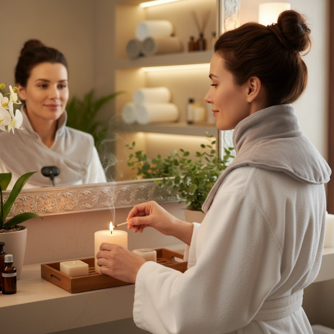 CalmWrap | Varmeomslag til Nakke & Skuldre – Hurtig Smertelindring