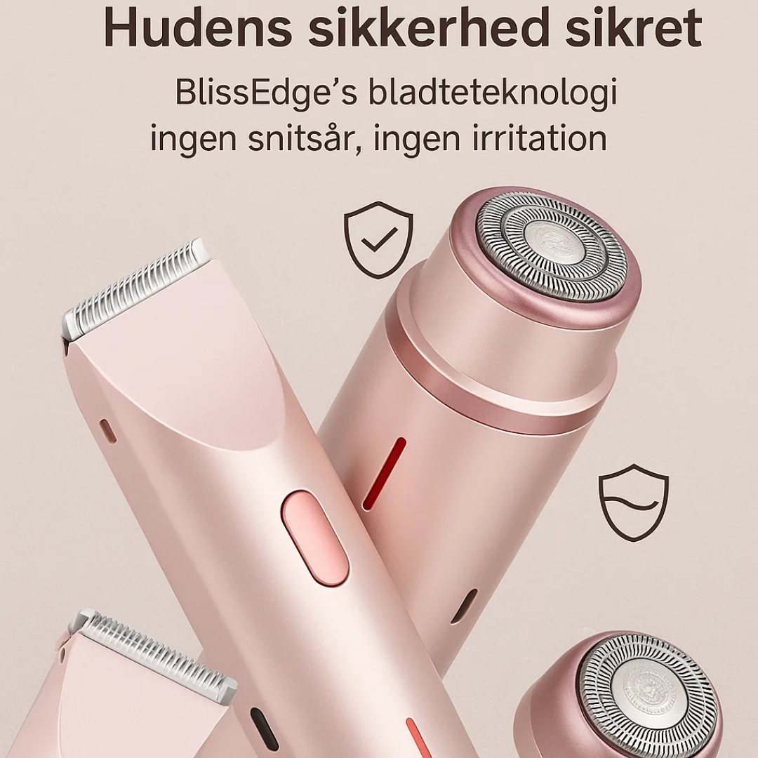 BlissEdge | Rasoir épilateur pour femmes avec design rechargeable et portable