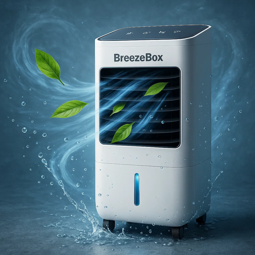 BreezeBox | Mobilt 3-i-1 Klimaanlæg til hjemmet & kontoret