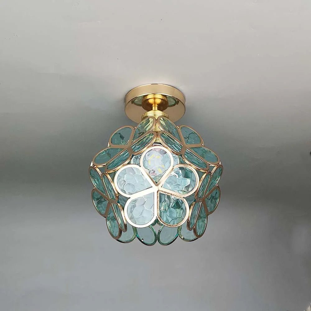 FleurLuxe | Design Blomster Stil Glas Ganglampe
