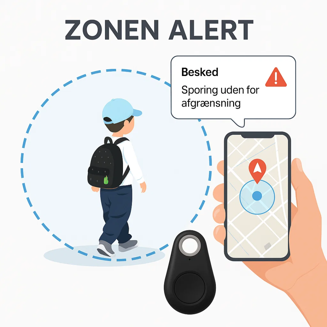 SafeTrack | GPS Tracker med Live Sporing til Børn, Kæledyr og Værdigenstande