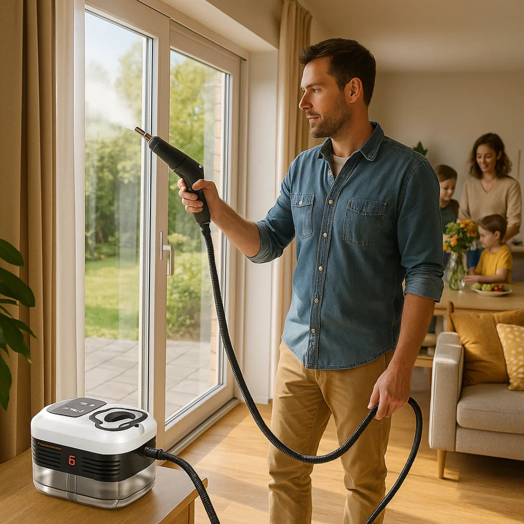 SteamForce | 2500W Højtryksdamprenser med handsker