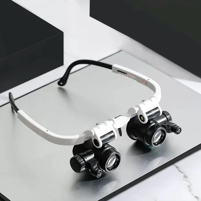 OptiSight | HD Læsebrille med LED-belysning og udskiftelige linser