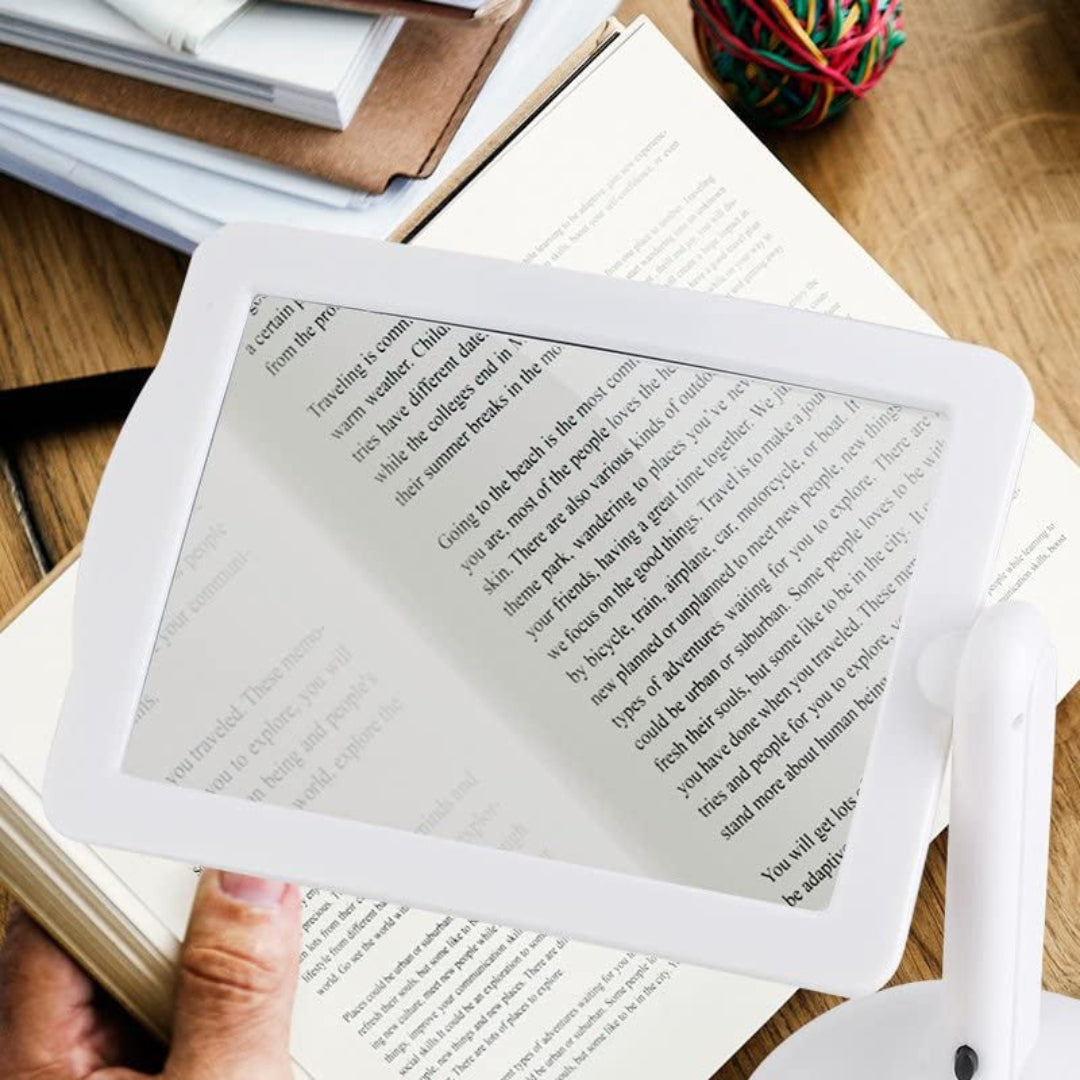 DetailView | Skrivebordslupe – Håndfri Forstørrelse med Lys