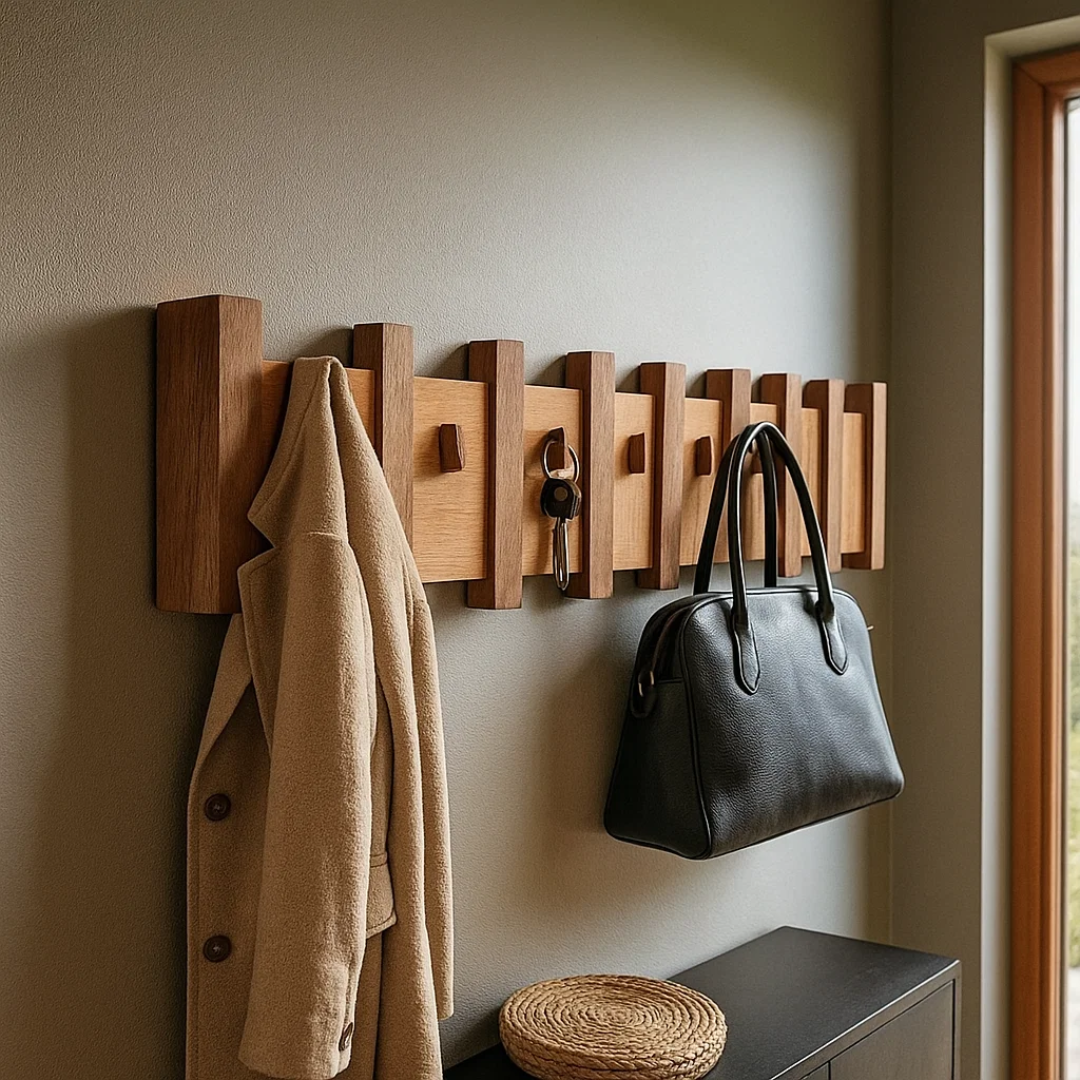 HarmonyCoat | Elegáns falra szerelhető fogas zongora stílusban