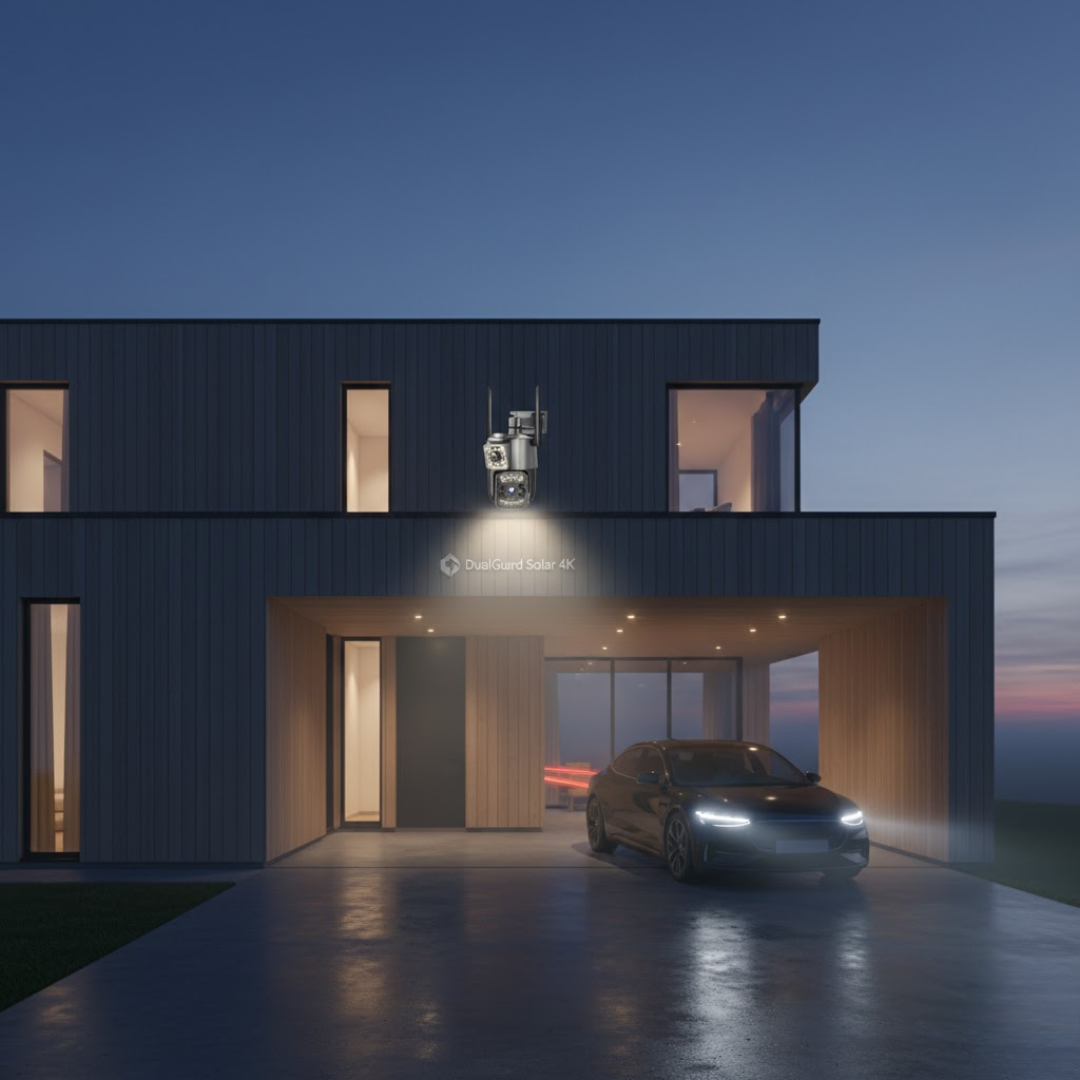 DualGuard | Telecamera di sicurezza 4K con pannello solare