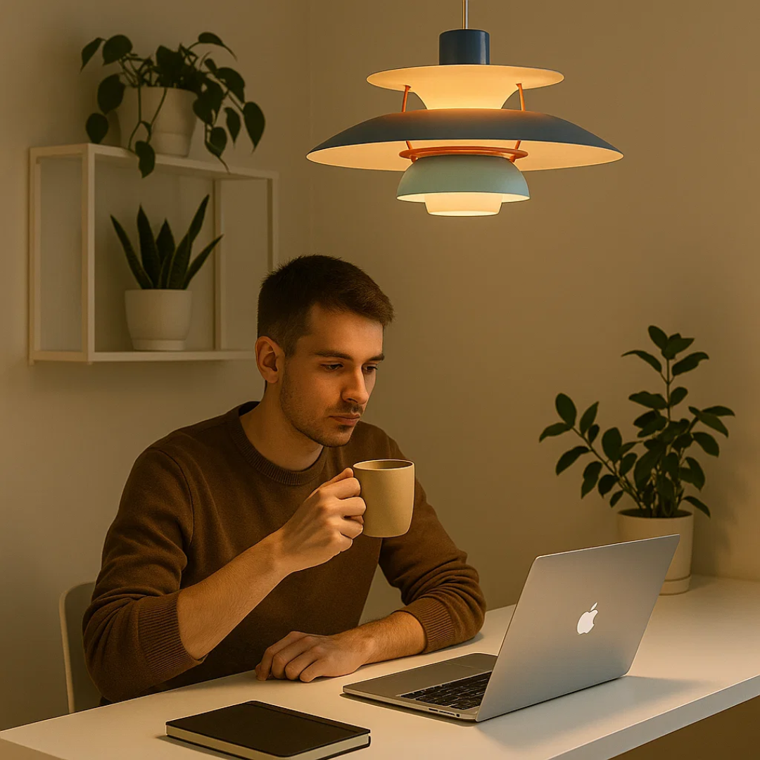 LumaDisc | Minimalistisk LED-Loftlampe med 3000K lys