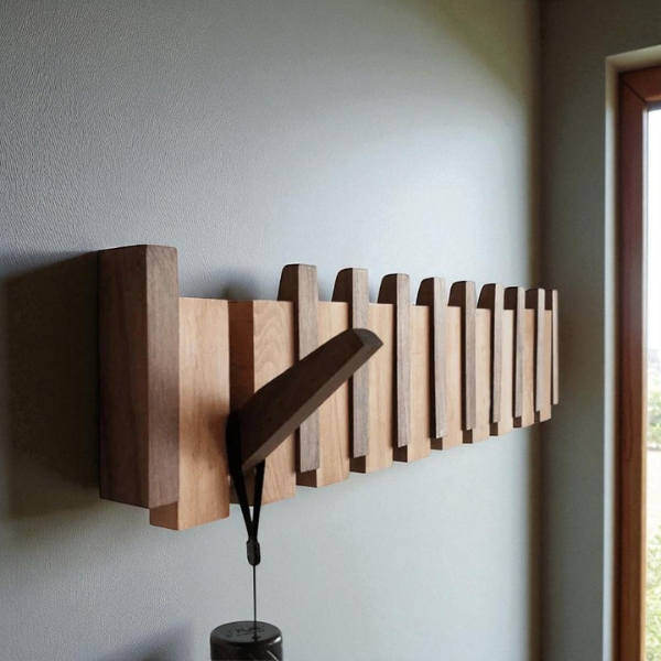 HarmonyCoat | Elegáns falra szerelhető fogas zongora stílusban