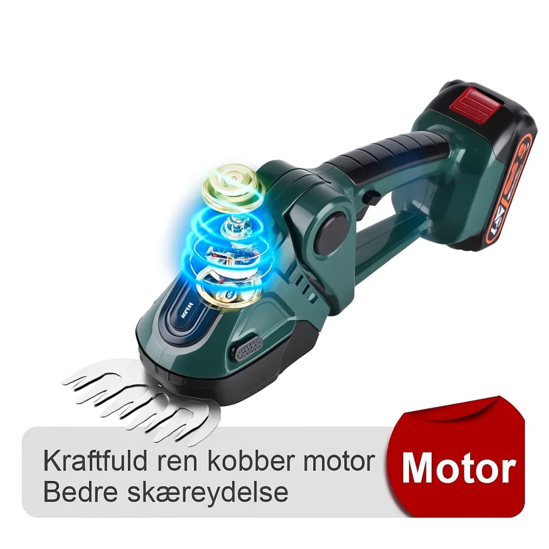TrimFlex | Trådløs 2-i-1 Hækkeklipper & Plæneklipper