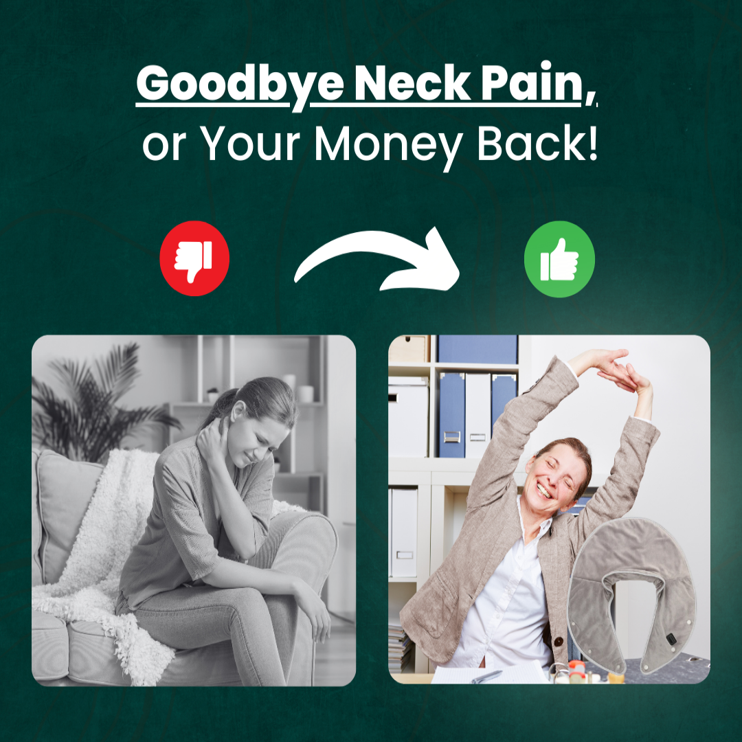 CalmWrap | Compresse chauffante pour cou et épaules – Soulagement rapide de la douleur