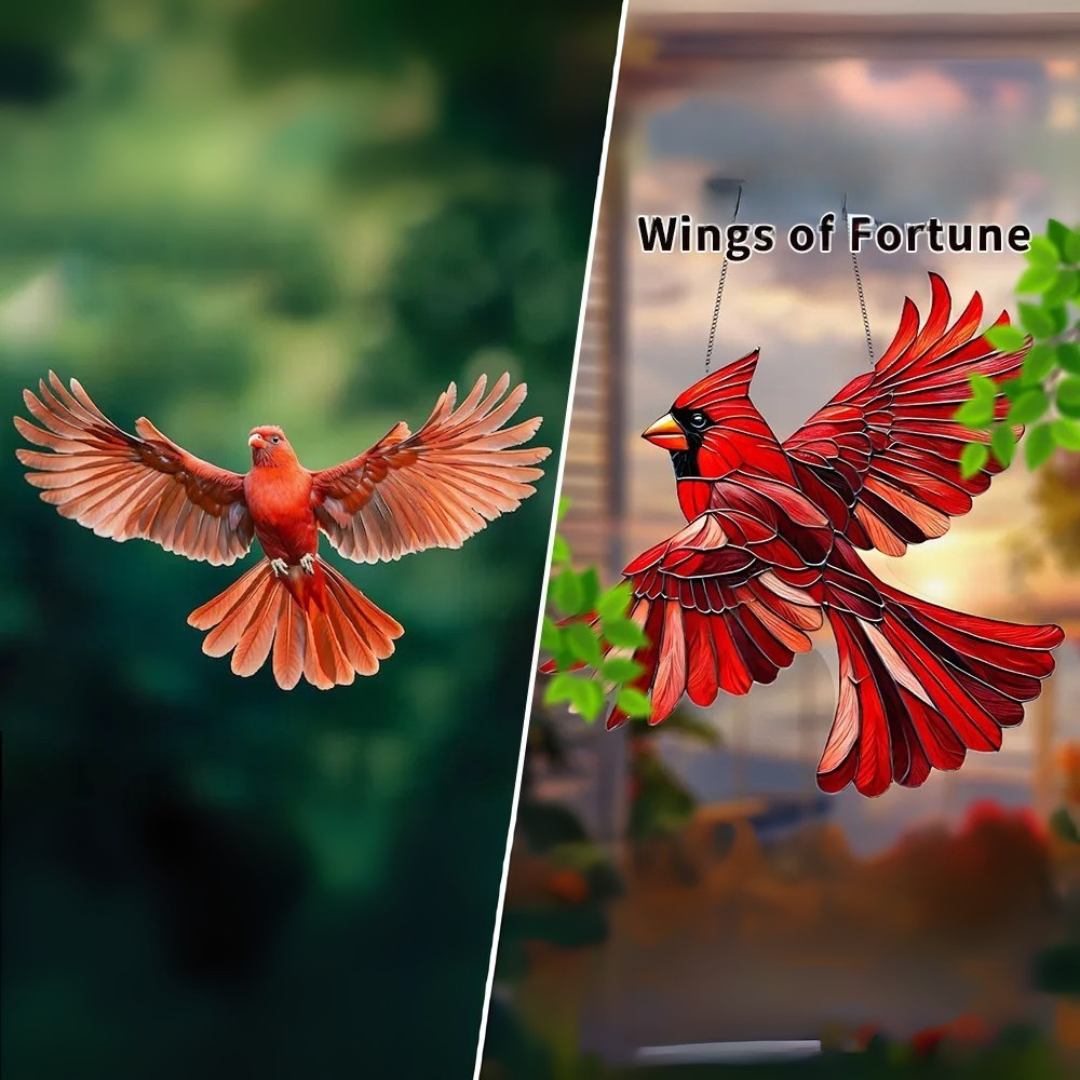 JoyWings | Farverig vinduesophæng med kolibri-solfangere