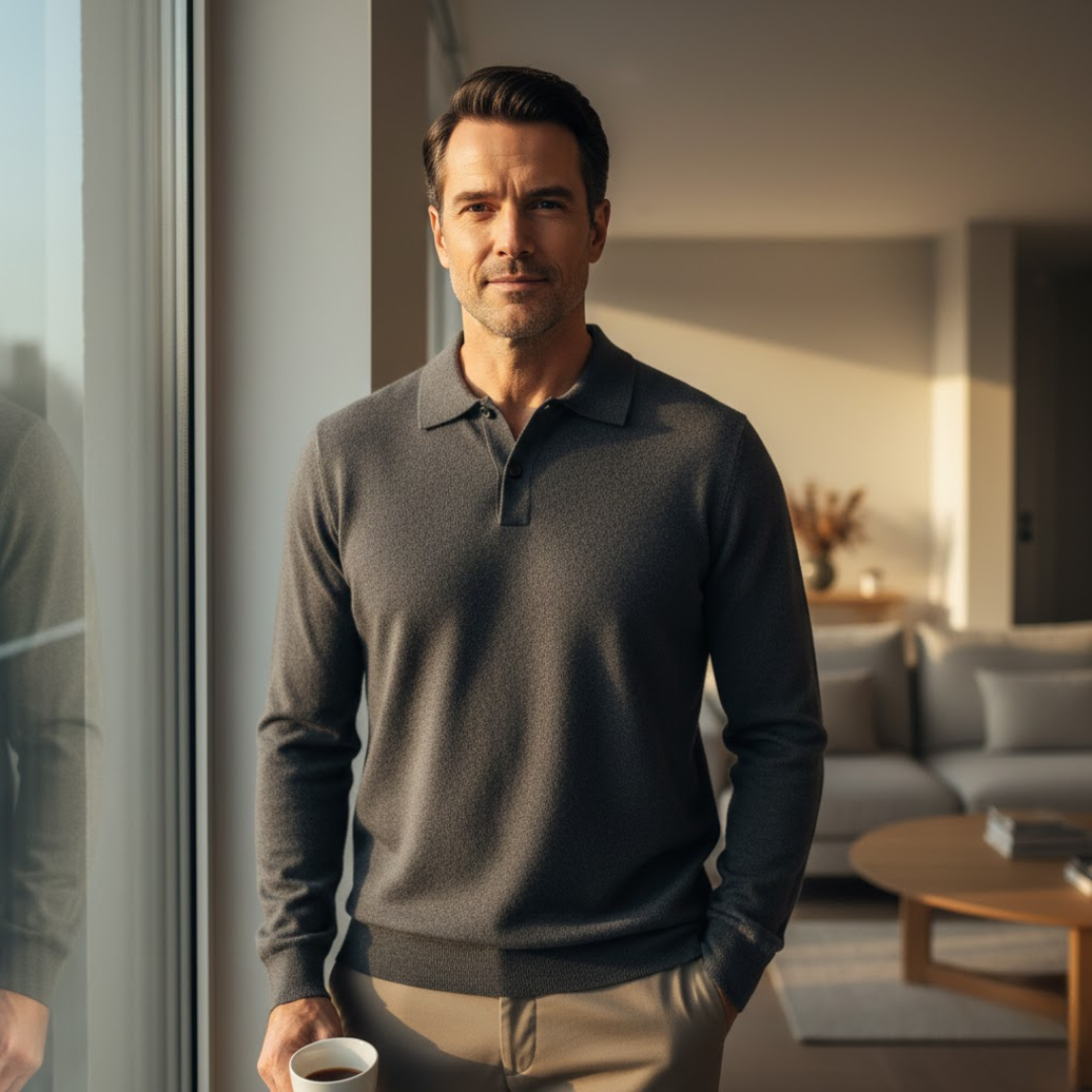 Marius | Herre Polo Skjorte – 100% Blød Kashmir