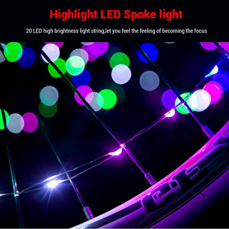 LumiWheel | Cykellys – 360° Synlighed for Maksimal Sikkerhed