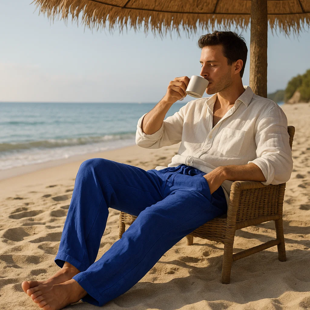 Silvano | Férfi vászonnadrágok - szellős és stílusos