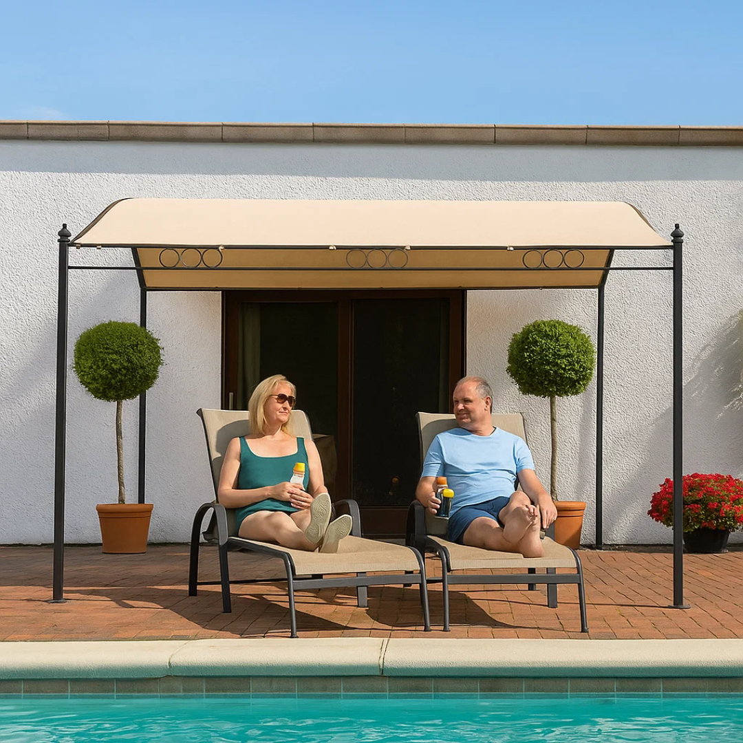 SunShield | Vandtæt Have-Pergola Markisedække