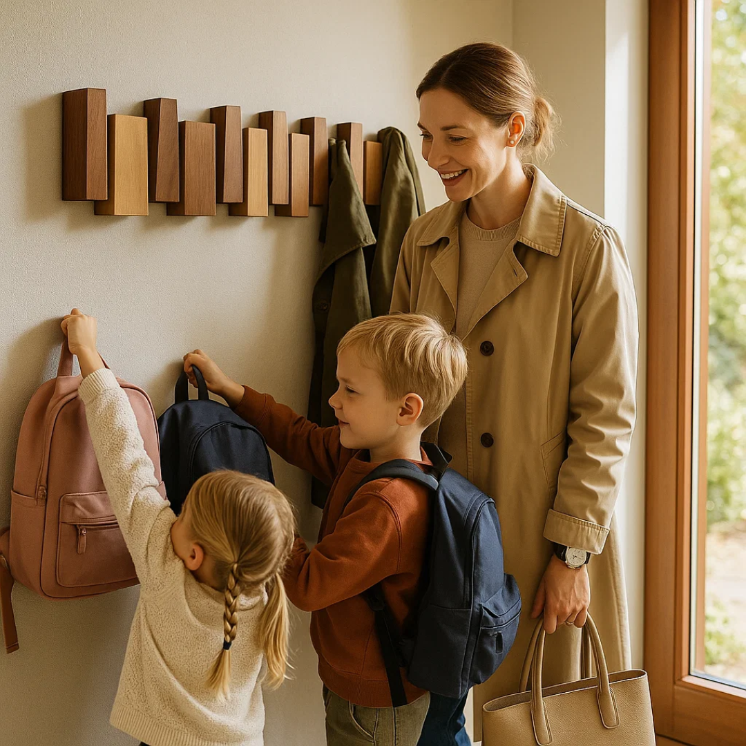HarmonyCoat | Elegáns falra szerelhető fogas zongora stílusban
