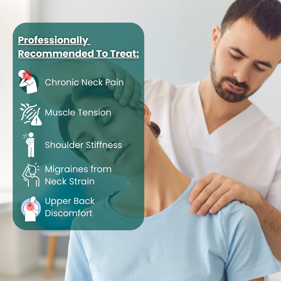 CalmWrap | Compresse chauffante pour cou et épaules – Soulagement rapide de la douleur