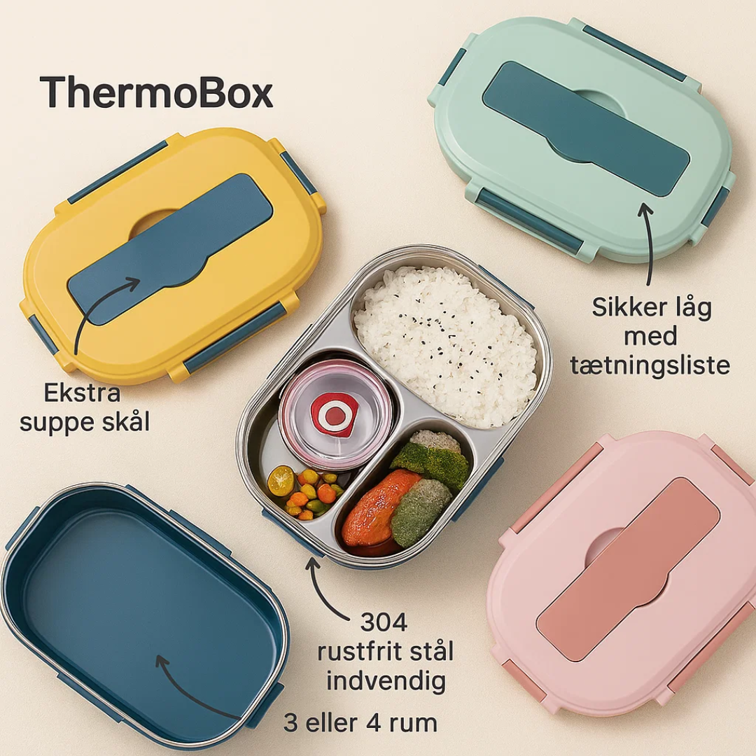 ThermoBox | Madkasse i rustfrit stål