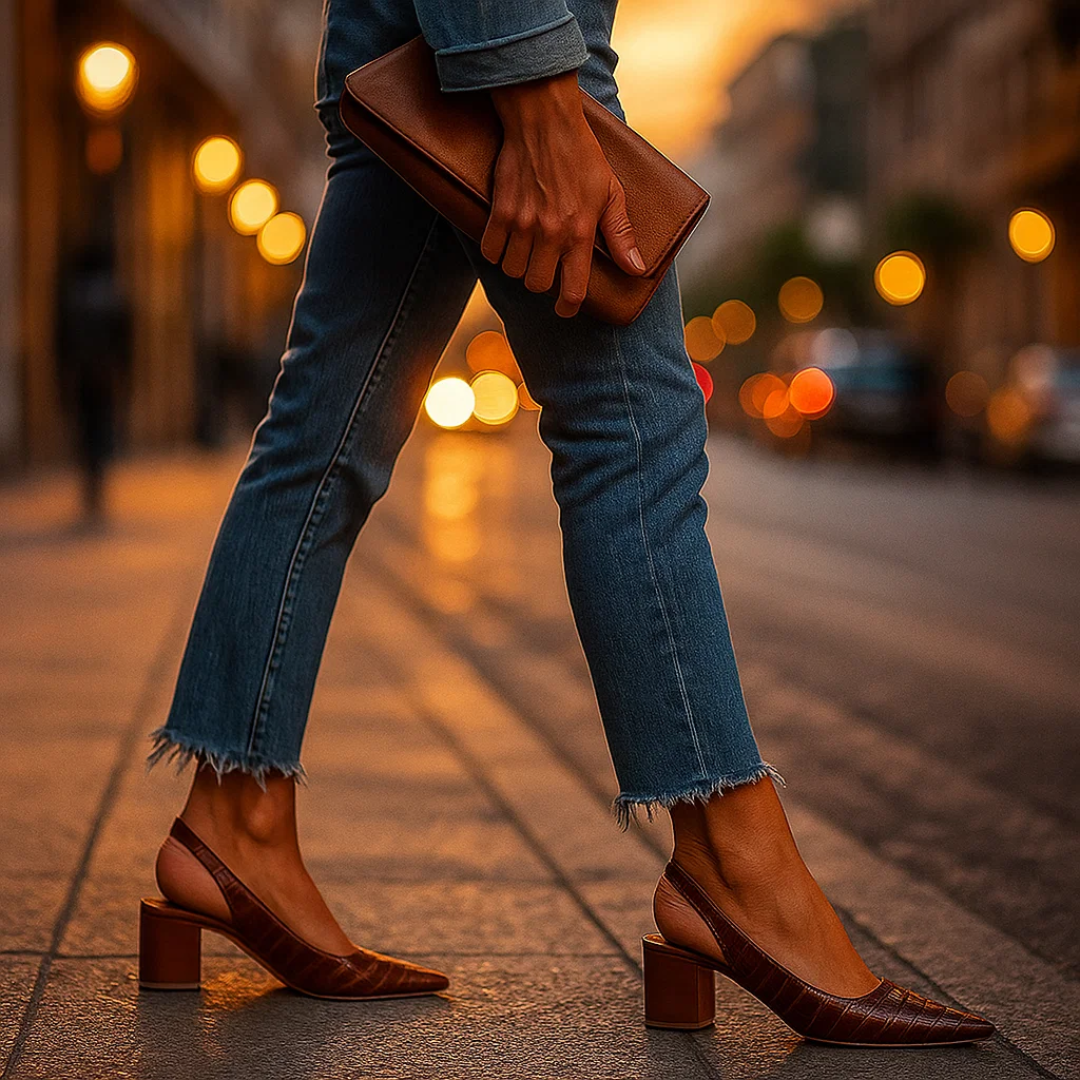 Arden | Pumps – Ortopædisk Komfort med Croco-Elegance