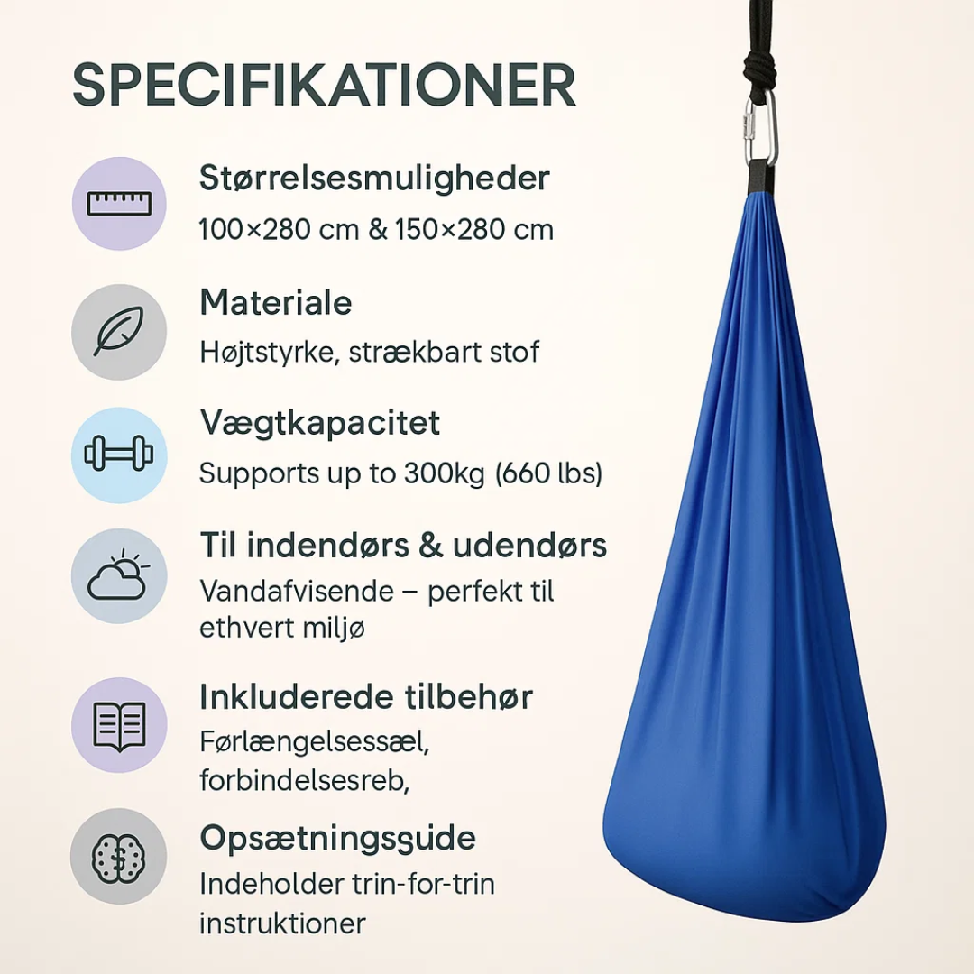 CalmSwing | Szenzoros autizmus-terápiás hinta beltéri és kültéri használatra