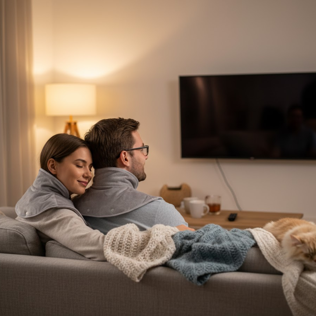 CalmWrap | Varmeomslag til Nakke & Skuldre – Hurtig Smertelindring