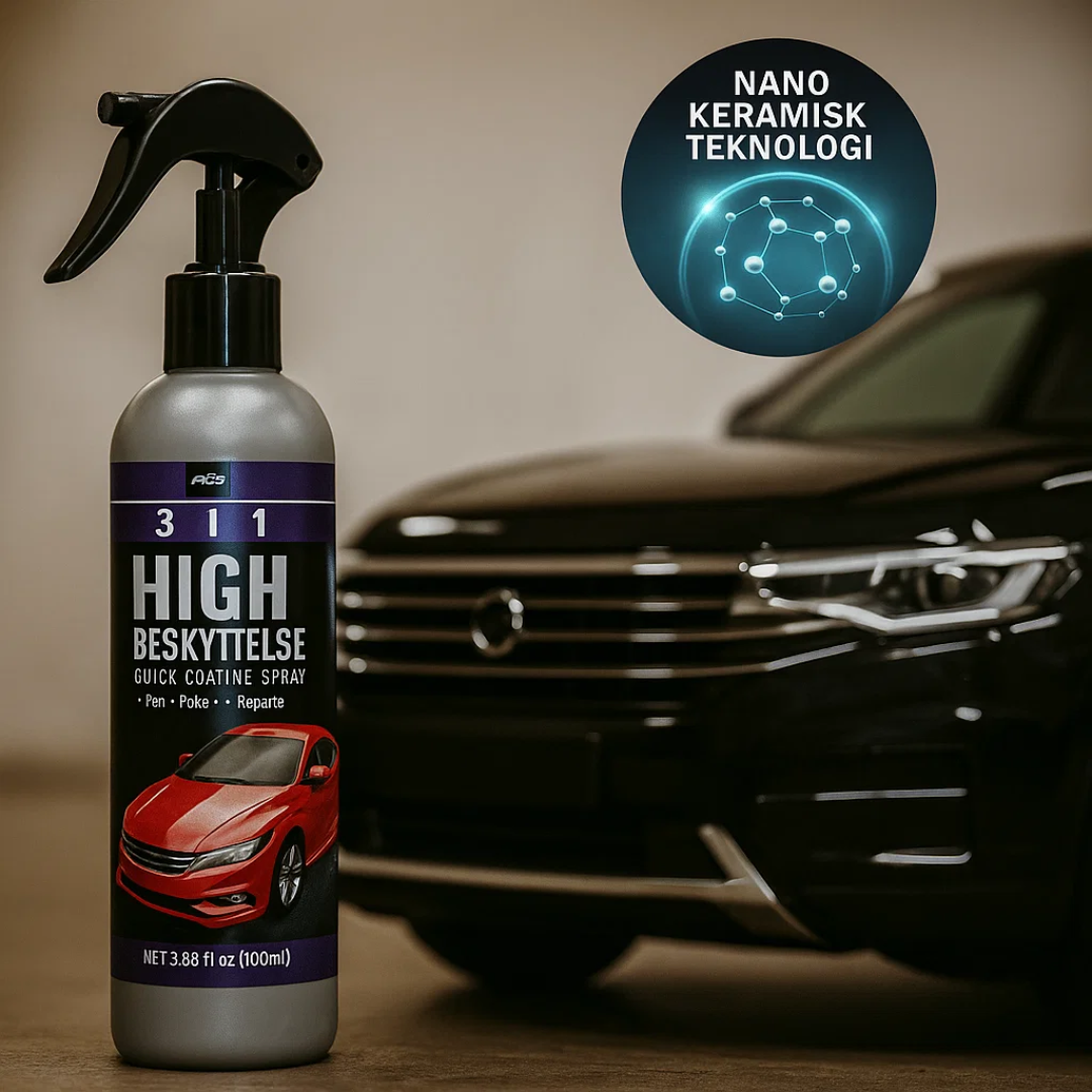 AutoGlanz | 3-i-1 Nano Keramisk Coating Spray | 1+2 Gratis