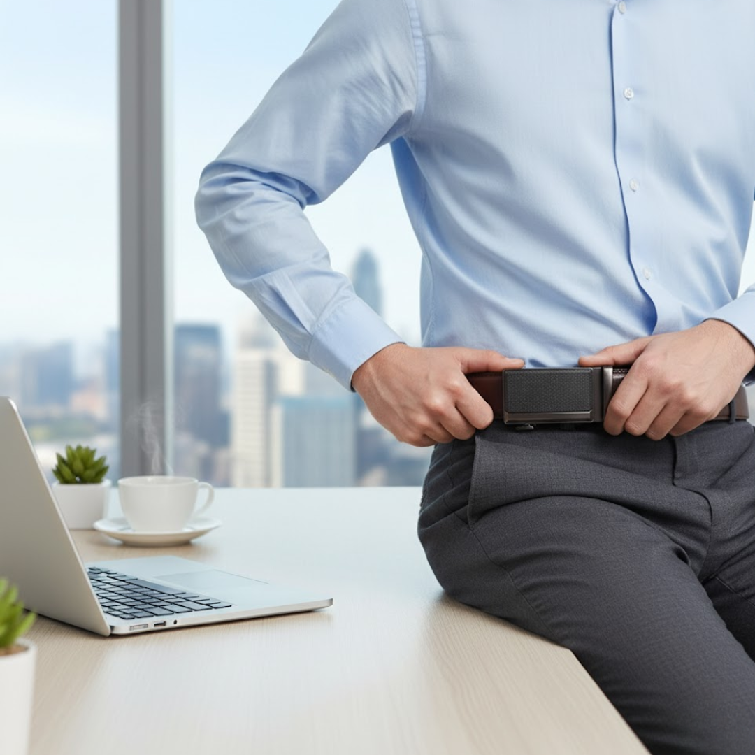 BoldBelt | Elegant herrebælte med automatisk spænde