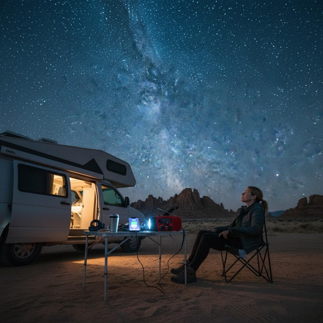 LifeCharge | 3-in-1 Emergency Radio – Power, Light and Security Everywhere