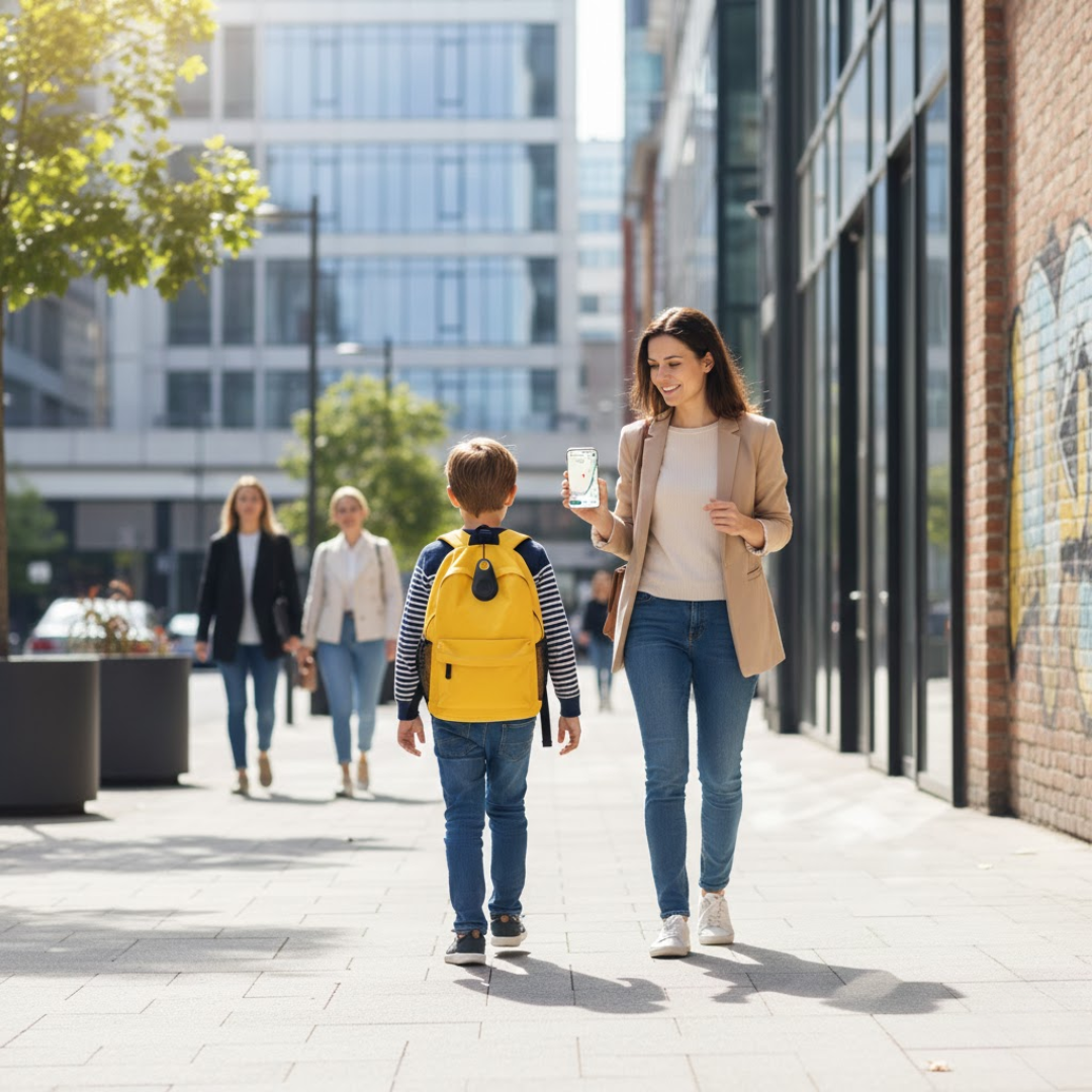 KidLocate | Mini dispositivo di localizzazione GPS per bambini con localizzazione in tempo reale e funzione SOS