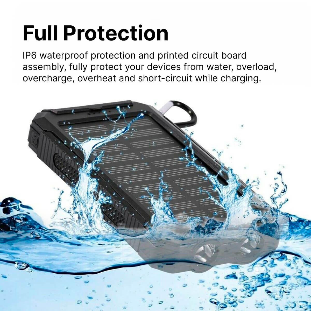 RayCharge | Solenergi-Powerbank med 500.000mAh & Dual-USB