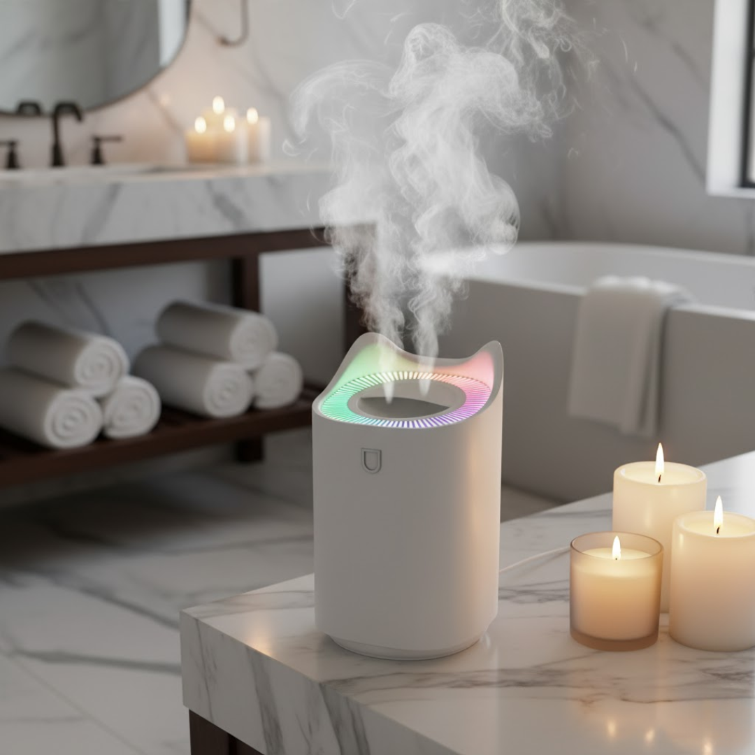 AeroMist | Ultrasonisk Luftfugter – Frisk Luft og Bedre Søvn
