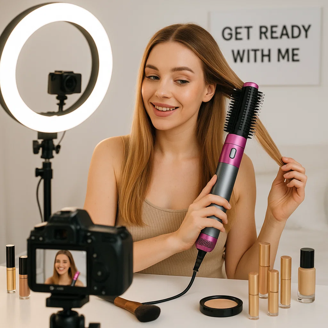 GlamTwist | Instrument de coafat versatil 5-în-1 pentru păr perfect