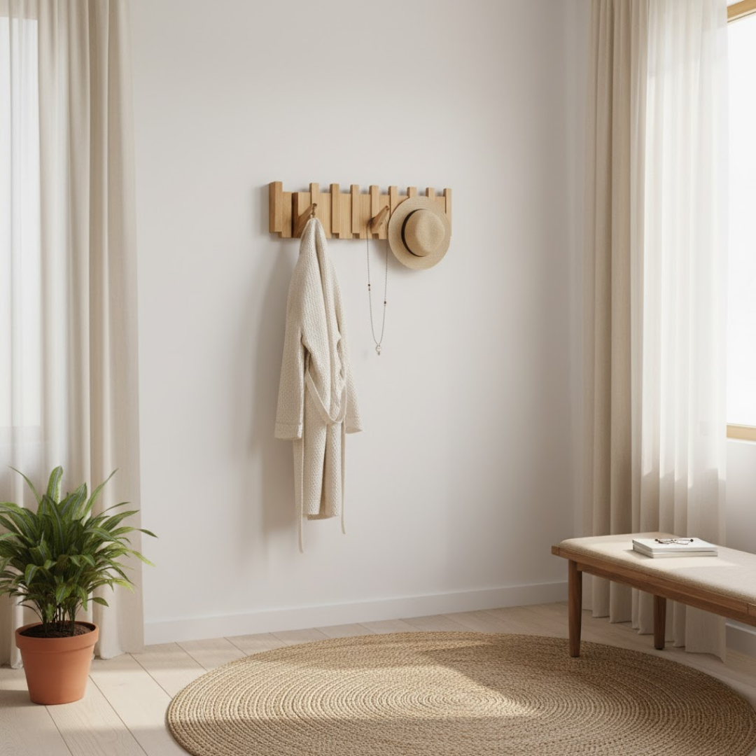 HarmonyCoat | Elegant Vægknagerække i Klaverstil