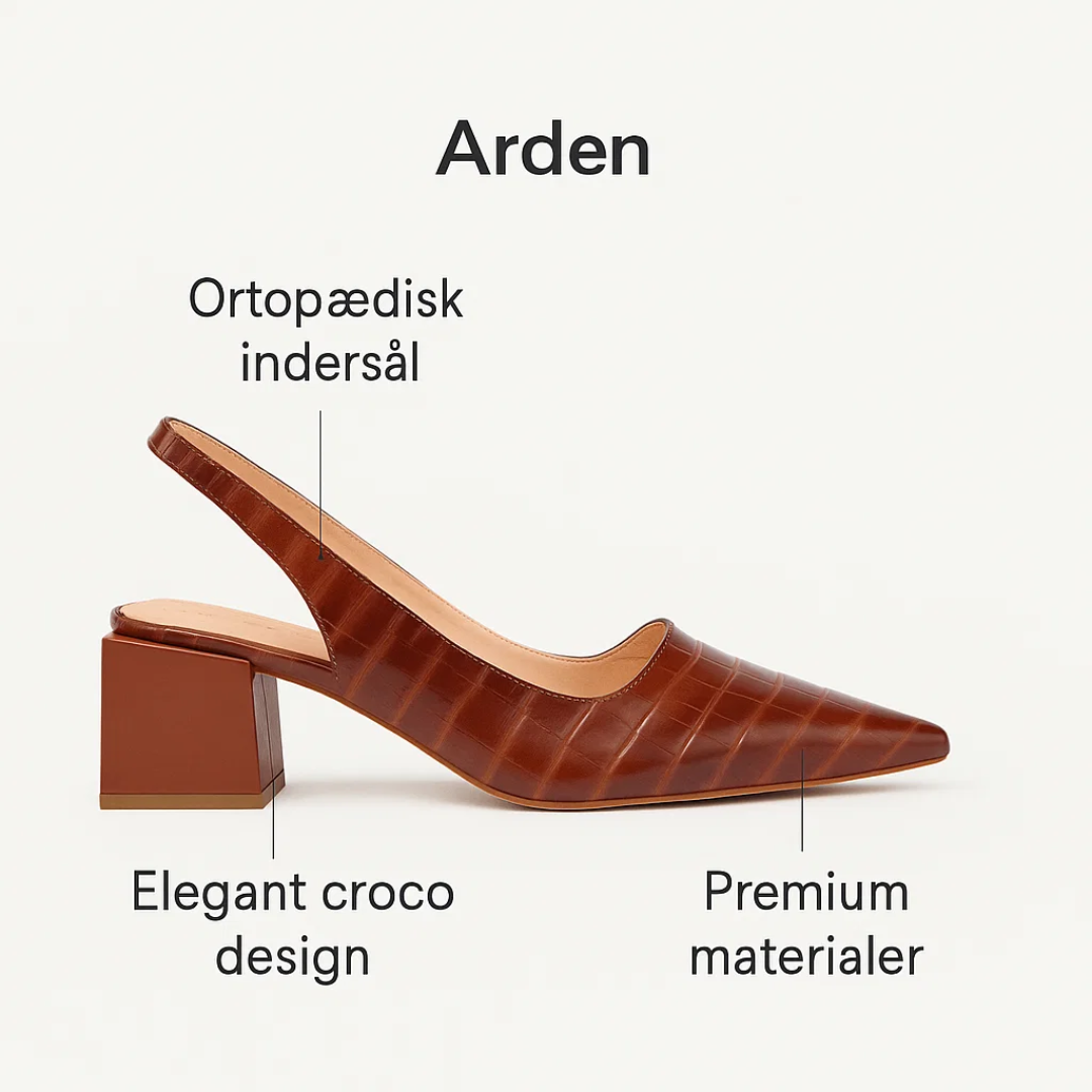 Arden | Pumps – Ortopædisk Komfort med Croco-Elegance