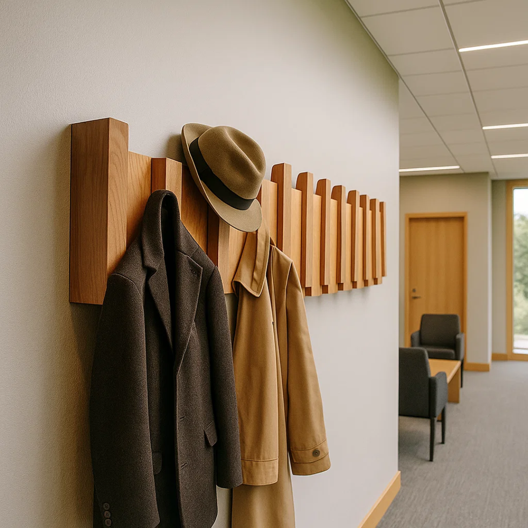 HarmonyCoat | Elegáns falra szerelhető fogas zongora stílusban