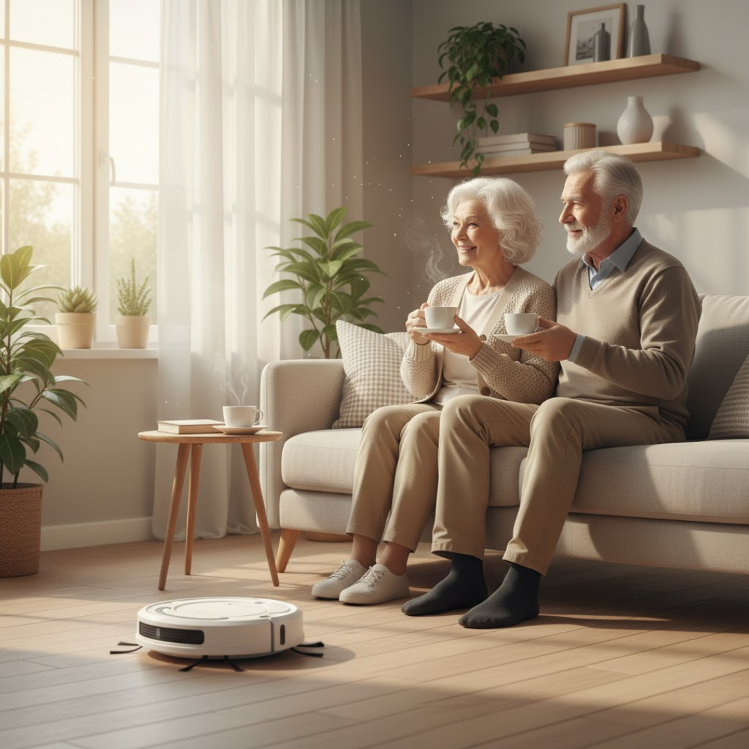 HomeSweep | Robotstøvsuger – Stille og Effektiv Rengøring