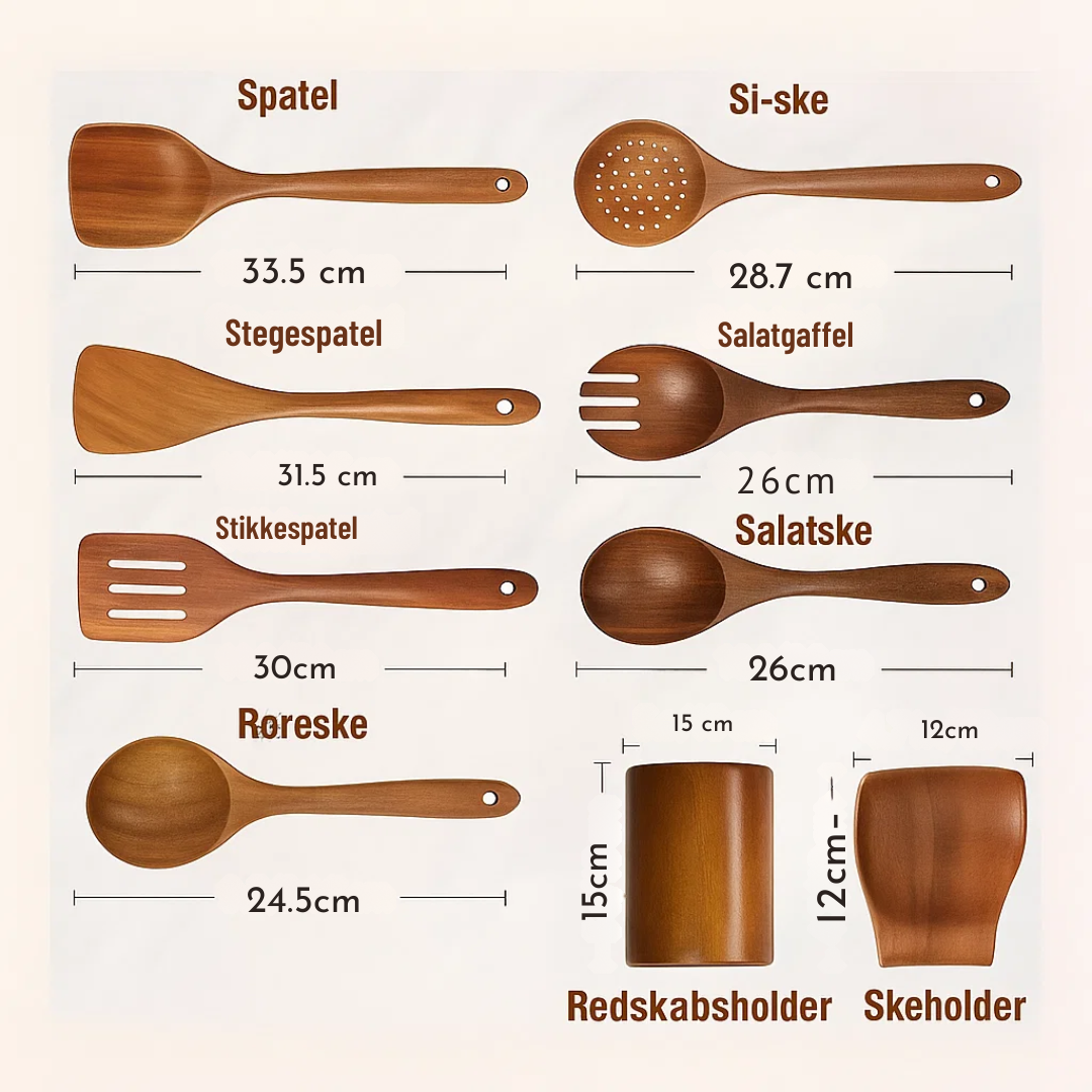 EcoChef | Fenntartható fa konyhai készlet