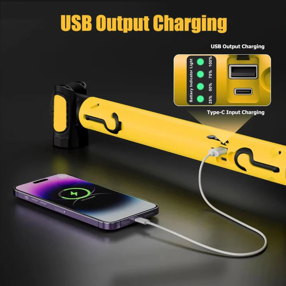 TwinGlow | Genopladelig LED-arbejdslys med magnetbase