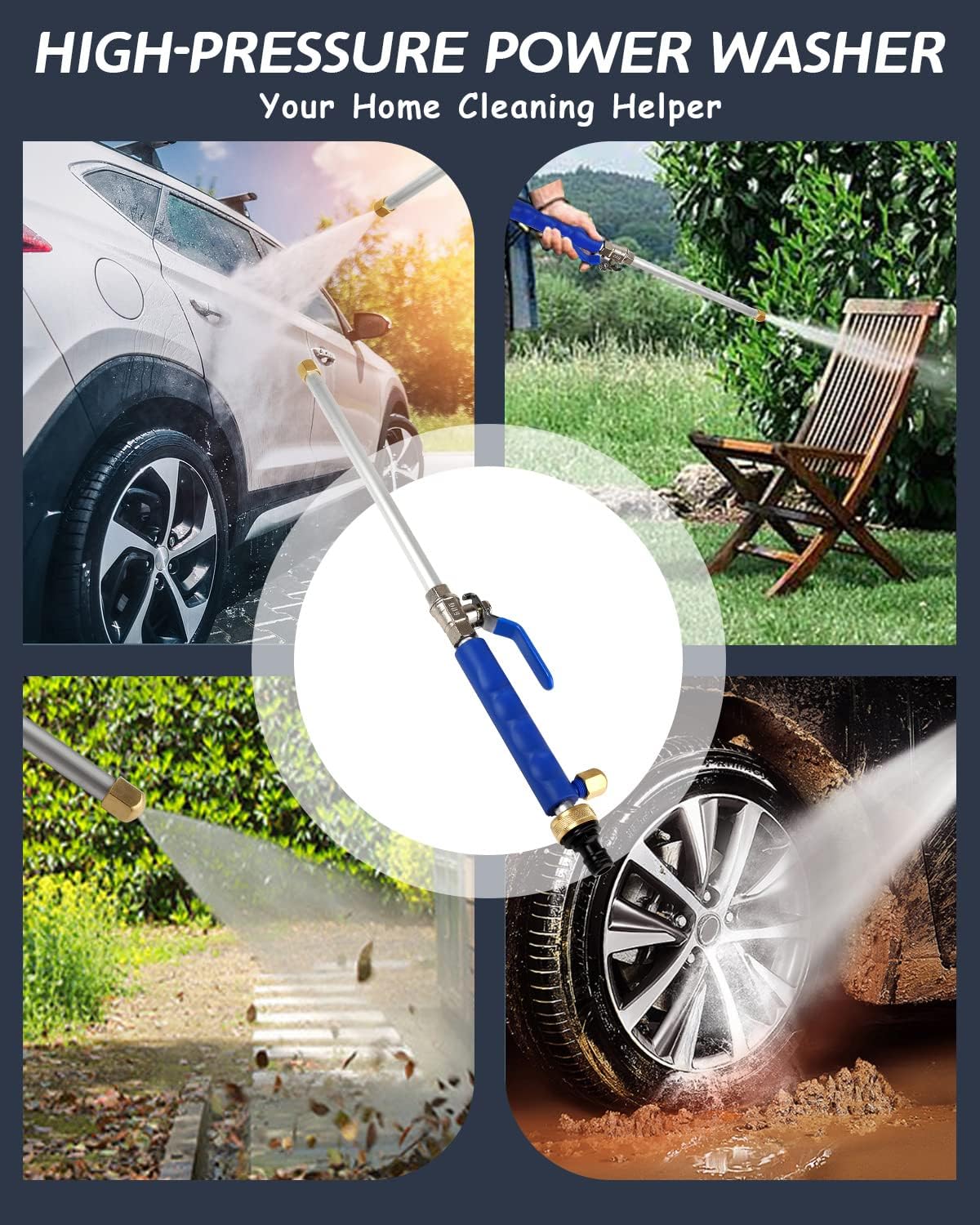 JetWash | Højtryksrenser Spraydysse til bilvask Vandslange