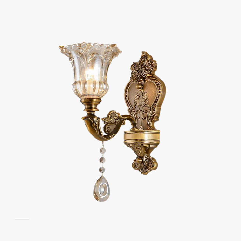 LumiHeritage | Elegant Vintage Guld Væglampe