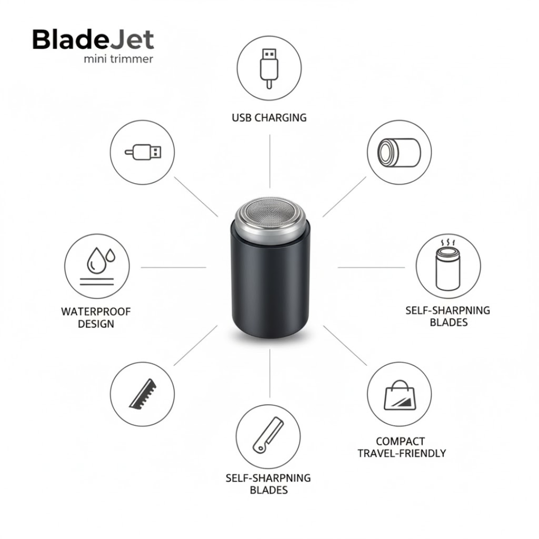 BladeJet | Mini tagliabordi elettrico portatile per uomo