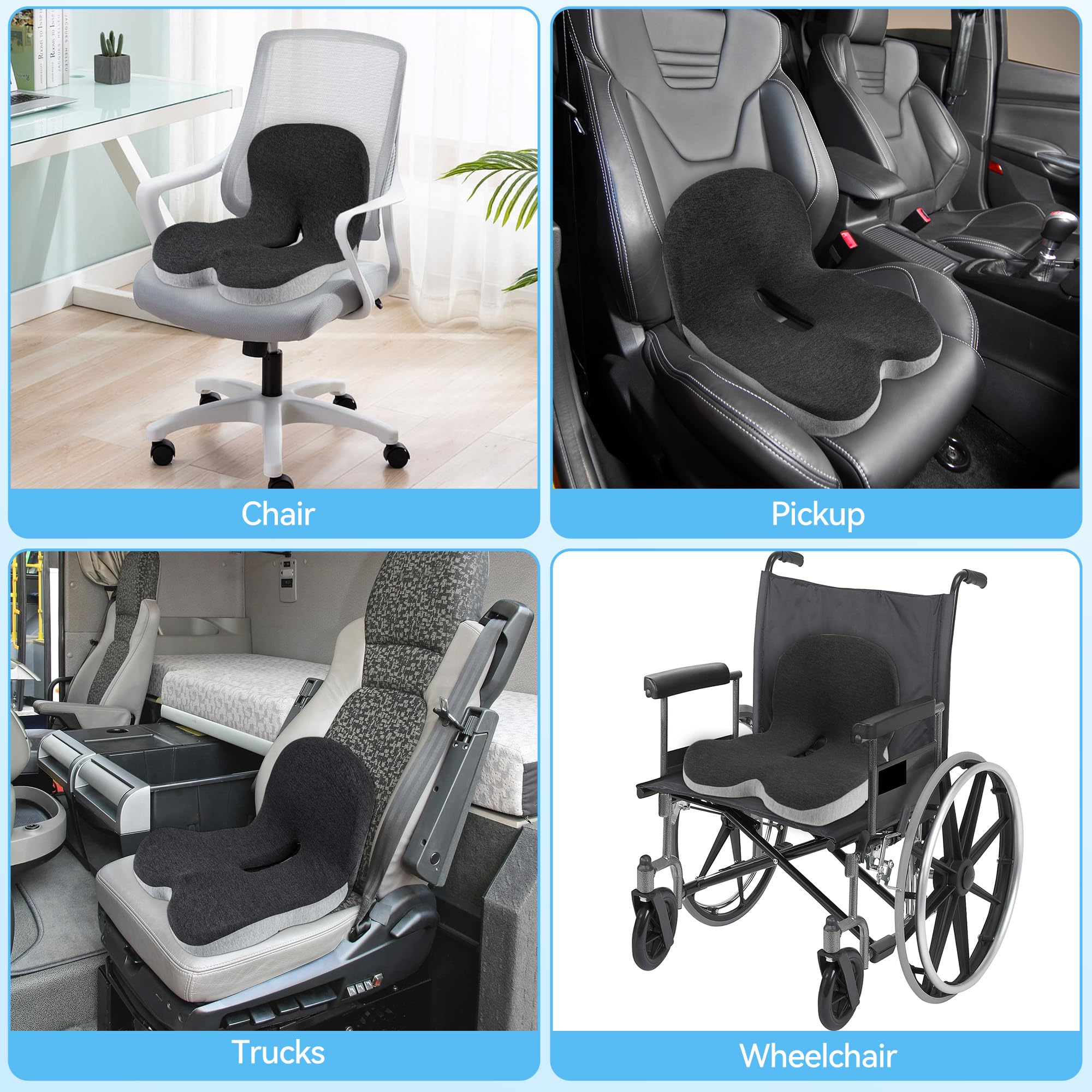 ErgoRide | Ergonomisk Kørekomfort Pude