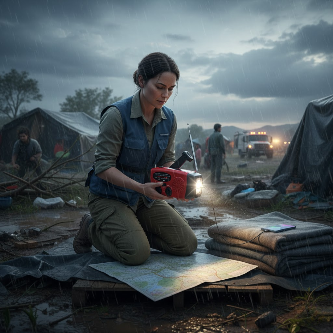 ReadyWave | Nødradio med håndsving og solpanel